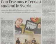 Con Erasmus e TECNAU studenti in Svezia